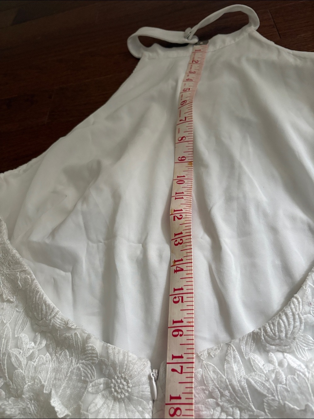 NWT Abercrombie & Fitch White Lace Appliqué Detail Dress - Picture 10 of 15
